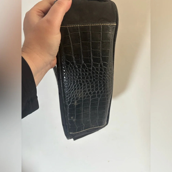 Vintage Chaps 90s Shoulder Bag Equestrian Horsebit Y2K EUC - Picture 7 of 11